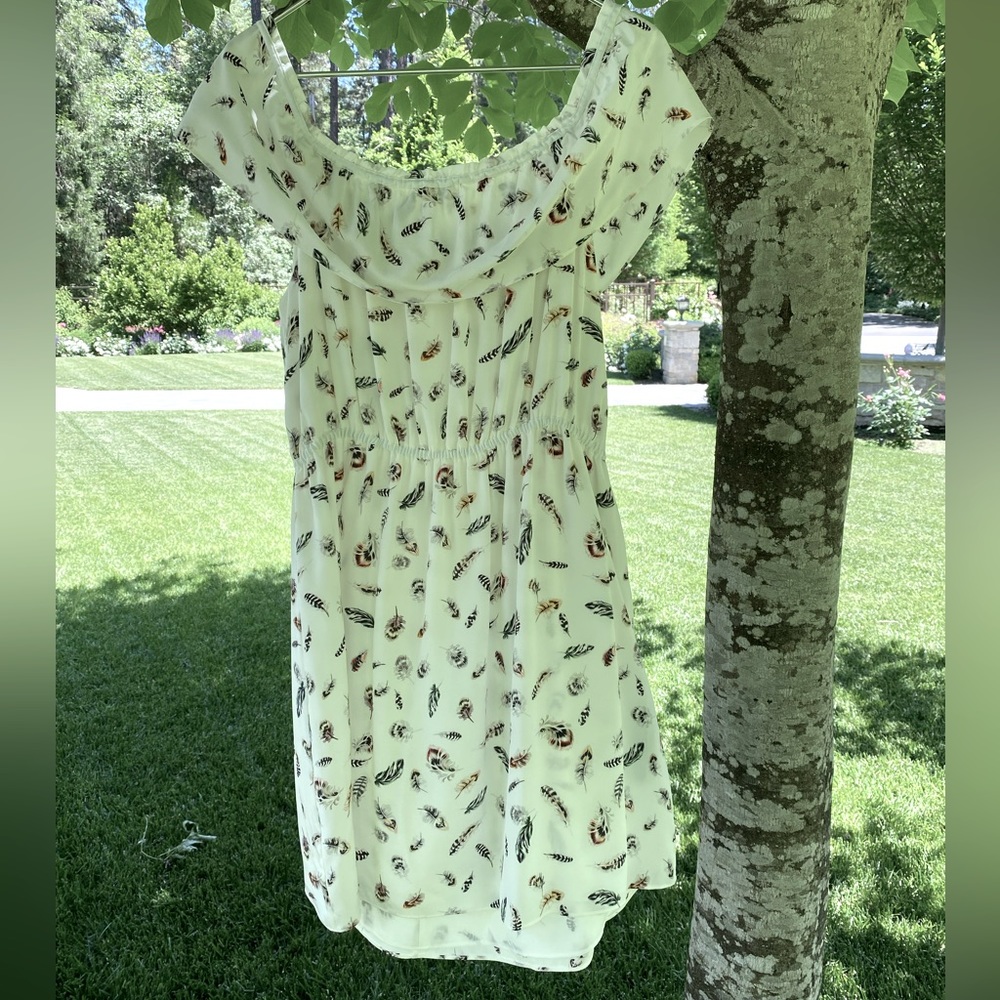 THE KOOPLES Feather Printed Mini Dress